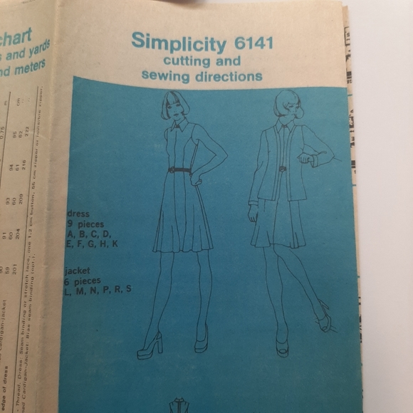 SIMPLICITY PATTERN 6141 JACKET AND DRESS - Picture 8 of 9